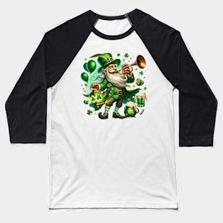 St Patricks Day Leprechaun Baseball T-Shirt